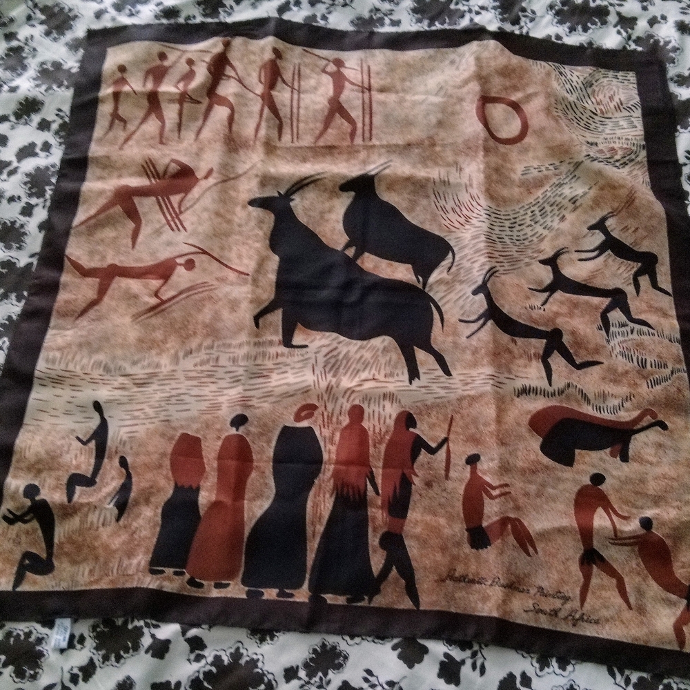 African scarf 27"x27" $22